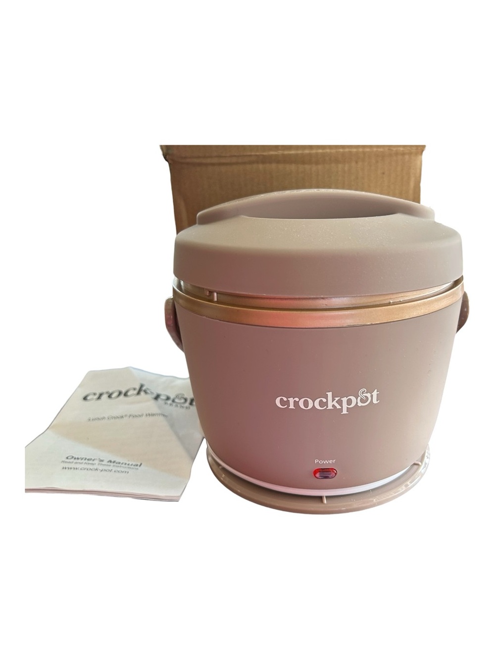 Crock‑Pot 20oz Electric Lunch Box Portable Food Warmer Travel Sphinx Pink – NEW.